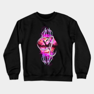 Leo Zodiac - Pink Abstract Crewneck Sweatshirt